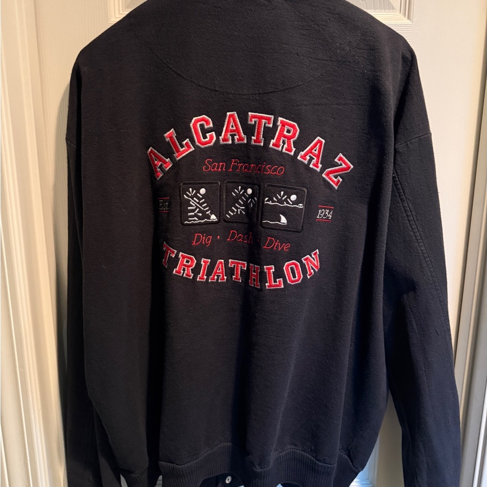 Crazy Shirts Hawaii San Francisco Alcatraz Triathlon Cardigan Men’s Large